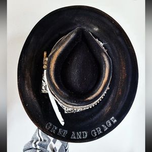 Flat Brim Western Hat